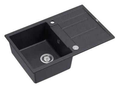 Quadri Sheffield Antraciet Granieten Opbouw Spoelbak 78x50cm met Afdruipgedeelte en RVS Plug - 1208967794

Quadri Sheffield antracit gránit felépítmény mosogató 78x50 cm csepegtetőtálcával és