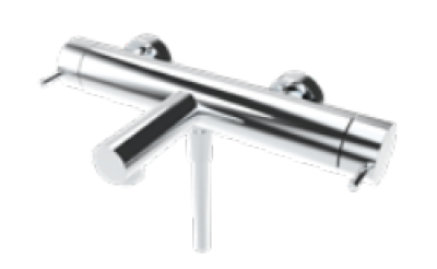 Waterevolution Flow tweerichtings douchemengkraan met handdouche PVD Koper T130NCPE