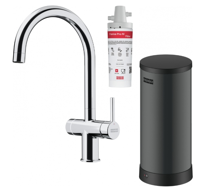 Franke Maris water hub 7L boiler 3-1 Touch elektronikus forró víz csaptelep króm 160.0713.580