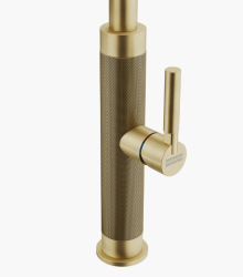 Franke Mythos Masterpiece Keuken Kraan Goud met J-uitloop en Uittrekbare Sproeikop - 115.0711.558