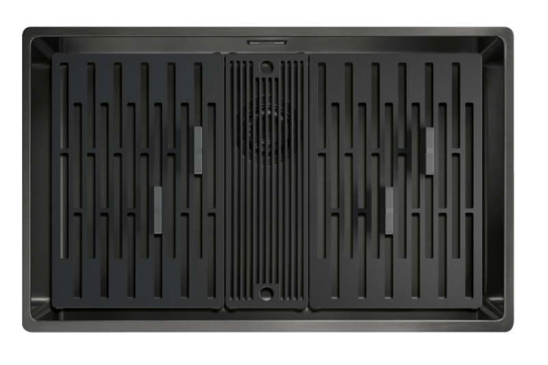 Franke Mythos Masterpiece BXM 210.68 Nagy Gun Metal Mosogató PVD Antracit 685x410mm Síkbeépítés és Alsó Beépítés - 127.0676.885