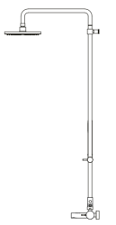 Waterevolution Flow drie-weg douchemengkraan met hand- en hoofddouche chroom T131N01

Waterevolution Flow háromutas zuhanycsaptelep kézi- és fejzuhannyal, króm T131N01
