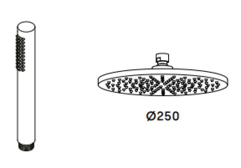 Waterevolution Flow drie-weg douchemengkraan met hand- en hoofddouche RVS 250mm T131N25IE

Waterevolution Flow háromutas csaptelep kézi- és fejzuhannyal RVS 250mm T131N25IE