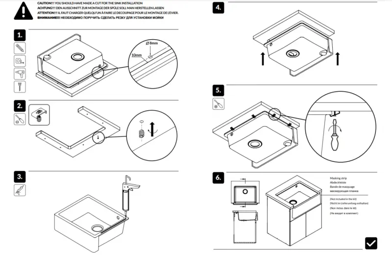 GraniteMy Tradition Vidéki Mosogató Gránit Mosogató 60x48 cm Fekete Beépíthető és Síkba építhető Réz Dugóval 1208967937