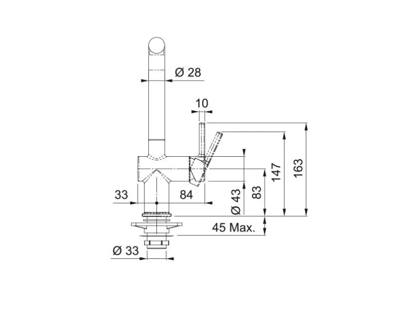 Franke Active L Keukenmengkraan Polar White Wit met Draaibare Uitloop 115.0653.376