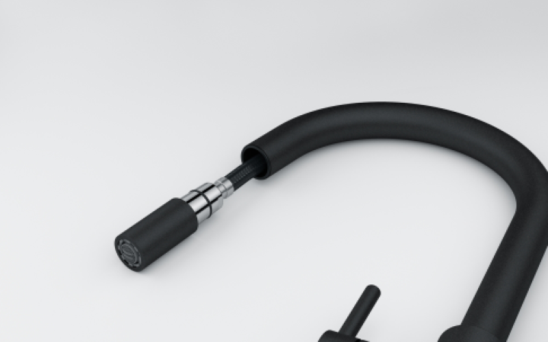 Franke Lina Konyhai Csaptelep Onyx Kihúzható Zuhanyfejjel 115.0626.055