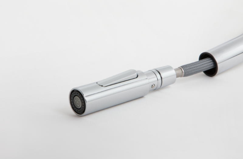 Franke Pescara J Egykaros keverőcsaptelep fekete, kihúzható kifolyóval és permetező funkcióval 115.0575.968