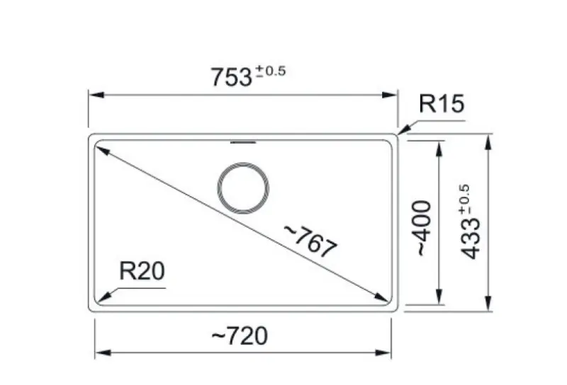 Franke Maris MRG 210-72 Fragranite Slate Grey Mosogató Sötét Szürke Lapraszerelhető 135.0714.632