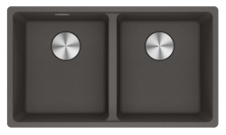 Franke Maris MRG 220-35-35 Fragranite Slate Grey Dupla Mosogató szürke sötét Lapba építhető 135.0714.633