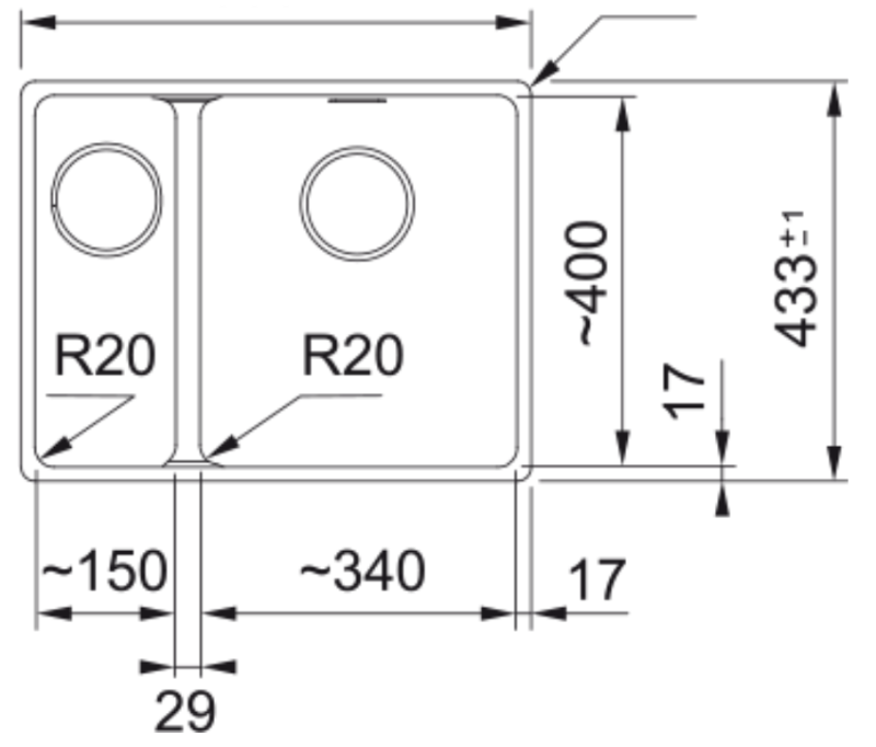 Franke Maris MRG 160-34-15 Fragranite Slate Grey Mosogató szürke sötét Jobb Oldali Beépíthető 125.0714.607
