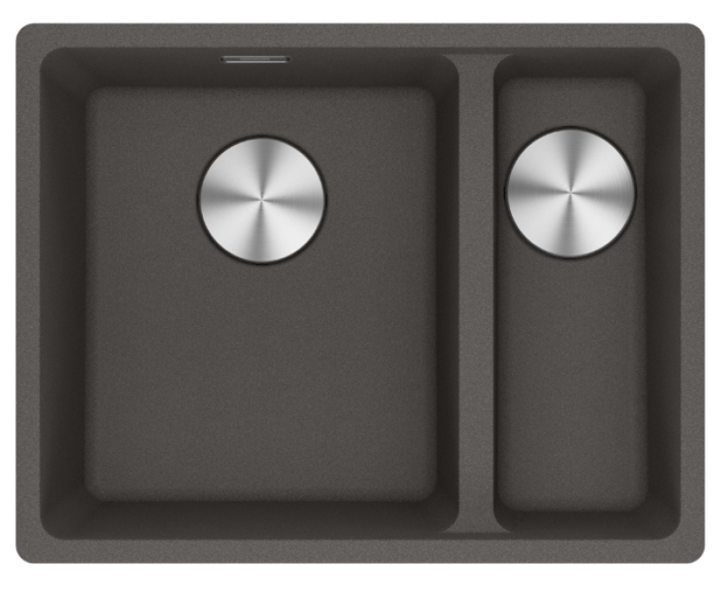 Franke Maris MRG 160-34-15 Fragranite Slate Grey Mosogató Szürke, sötét Bal oldali mosogató Alulról szerelhető 125.0714.608