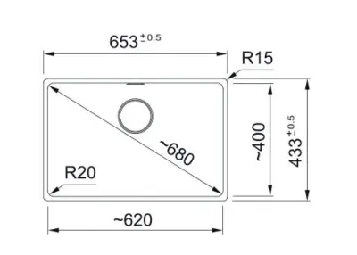 Franke Maris MRG 110-62 Fragranite Slate Grey Mosogató - Alulról szerelhető, Sötét szürke 125.0714.604