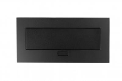Bútor aljzat 2x schuko aljzat, USB A+C, kábel nélkül, fekete