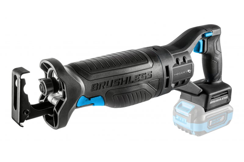 Hoegert VEZETÉK NÉLKÜLI SZÉNKÉKEKTŐL MENTES RECIPROK FŰRÉSZ 18V