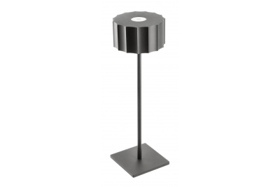 LED asztali lámpa AZELIA, 2,5W, 200lm, DC 5V, 1A, 4000 K, 4000 mAh akkumulátor, dimmelhető, fekete