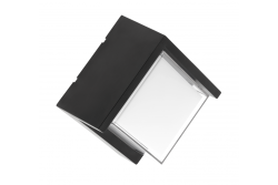 LED homlokzati lámpa CANTI II, 12W, 1000lm, AC220-240V, 50/60Hz, IP65, 4000K, fekete