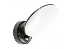'TERRO LED lámpa mozgásérzékelővel, 10W, 720lm, IP54, AC220-240V, 50/60Hz, 4000K, fekete