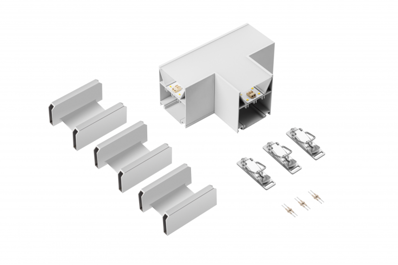 VINEA T-alakú csatlakozó, LED, fehér
