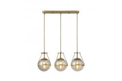 Mennyezeti lámpa, DROP 3, 6335, AC220-240V, 50/60Hz, 3*E27, max.25W, hossza 68 cm, arany