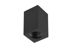 Mennyezeti lámpatest TIPO, alumínium, 60x60x100, IP20, max 50W, négyzet. Fekete