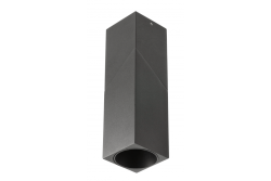 VIRGO mennyezeti lámpa, max. 250V, 50/60Hz, 57x57x152mm, IP20, max. 20W, Négyzet, Fekete