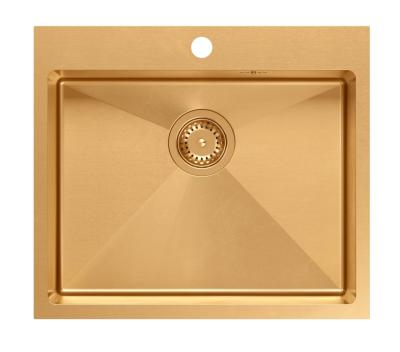 Aquadesign Clara Mosogató Koper 55x48cm Felépíthető vagy Síkba építhető Csaptelephellyel és Réz Dugóval - 1208969505
