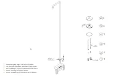 Waterevolution Flow medence zuhany zuhanyoszlop csak hideg víz pisztolymetál kefélt T145GME