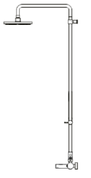 Waterevolution Flow thermostatikus háromutas zuhanycsaptelep kézi- és fejzuhannyal Réz T131TNLE