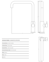 Waterevolution Flow keukenkraan met hoekige draaibare uitloop gun metal T158HGME