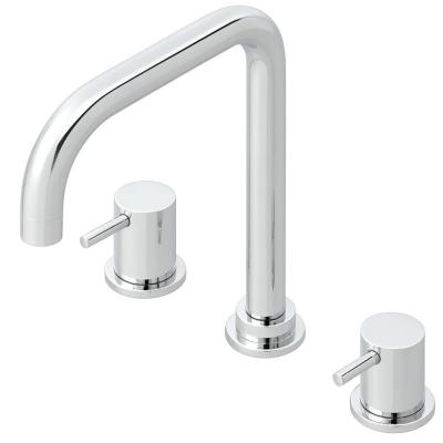 Waterevolution Flow 3-lyukú szögletes konyhai keverőcsap forgatható kifolyóval és szűrt víz csatlakozással króm T152H01