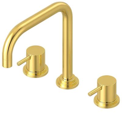 Waterevolution Flow 3-lyukú szögletes konyhai keverőcsaptelep forgatható kifolyóval és szűrt víz csatlakozással, sárgaréz T152HLE