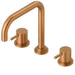 Waterevolution Flow 3-lyukú sarok konyhai csaptelep forgatható kifolyóval és szűrt víz csatlakozással réz T152HCPE