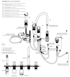 Waterevolution Flow 5-lyukú konyhai keverőcsap kihúzható permetezővel és szűrtvíz-csatlakozással króm T154U01