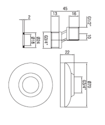 PB S-csatlakozó réz 10mm Klasszikus Excentrikus 1/2” x 3/4” 1208969848