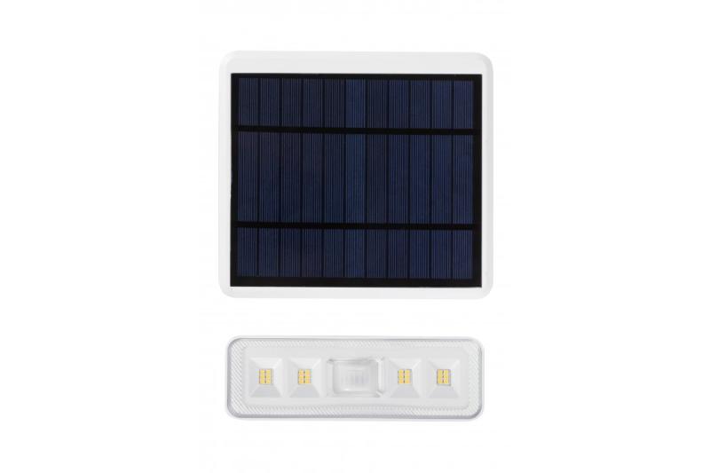 Napfény-világítóberendezés mozgás- és alkonyatérzékelővel DAVOS, LED, 1000lm, 4000K, 2000mAh, IP54, fehér