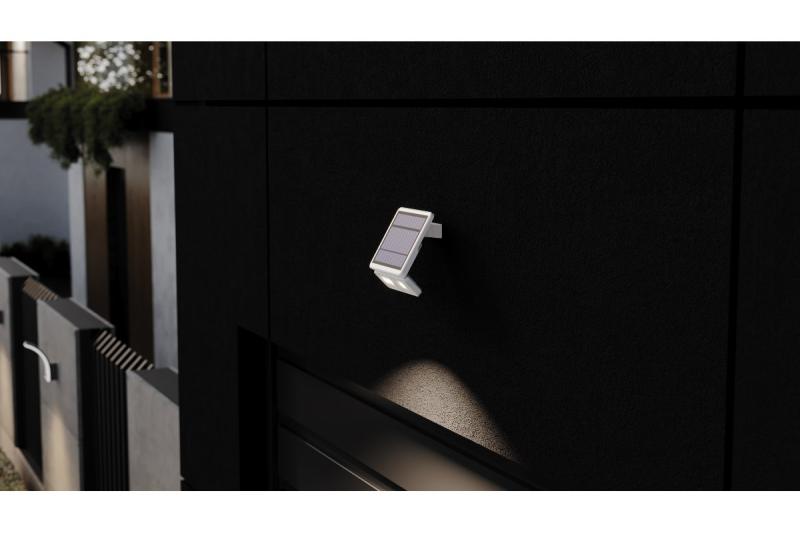 Napfény-világítóberendezés mozgás- és alkonyatérzékelővel DAVOS, LED, 1000lm, 4000K, 2000mAh, IP54, fehér