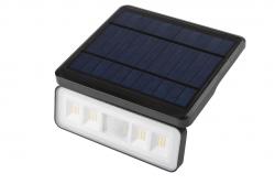 Napfény lámpatest mozgás- és alkonyatérzékelővel DAVOS, LED, 1000lm, 4000K, 2000mAh, IP54, fekete