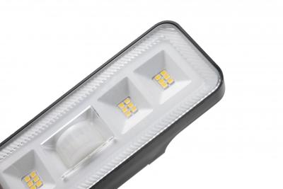 Napfény lámpatest mozgás- és alkonyatérzékelővel DAVOS, LED, 1000lm, 4000K, 2000mAh, IP54, fekete