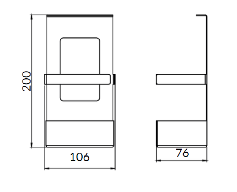 Epka Luxion Kosár Konyhai Sínekhez Fém Fekete 1208969965