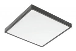 ALTAR LED mennyezeti lámpa, 295x295mm, 4000K, 24W, 1680lm, AC180-250V, 50/60 Hz, PF>0.5, IP54, fekete, 3 év garancia.