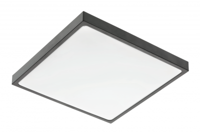 ALTAR LED mennyezeti lámpa, 295x295mm, 4000K, 24W, 1680lm, AC180-250V, 50/60 Hz, PF>0.5, IP54, fekete, 3 év garancia.
