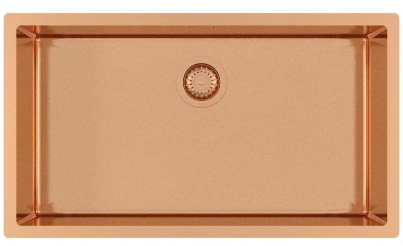 Ausmann Mosel réz nagy mosogató rozsdamentes acél - PVD réz 74x40 univerzális 1208970018