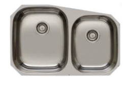 Banka Princess rozsdamentes acél dupla mosogató beépíthető 750x475 mm 1208970067
