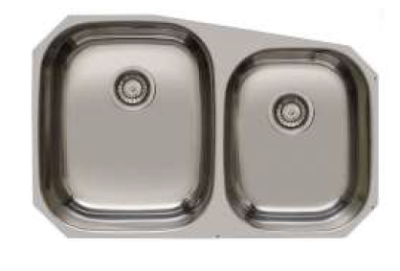 Banka Princess rozsdamentes acél dupla mosogató alátét 750x475 mm 1208970067