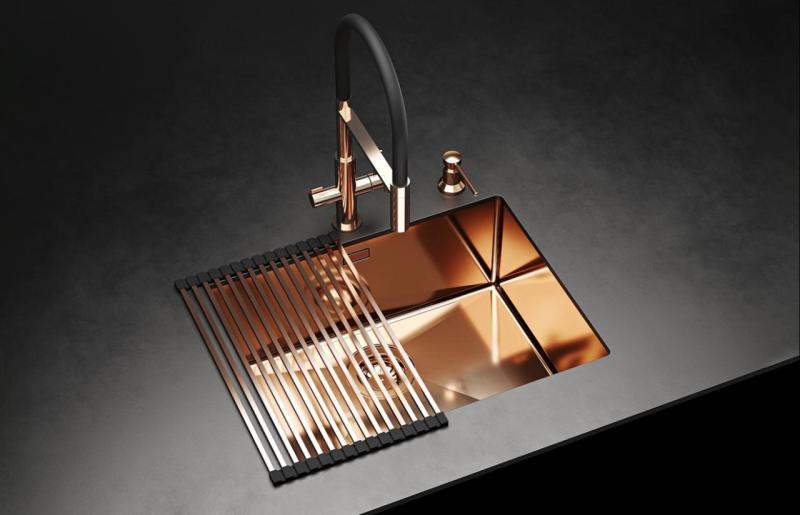 Ausmann Claridge 3-utas konyhai csaptelep rugalmas kifolyóval és szűrt vízzel – Króm - 1208970091