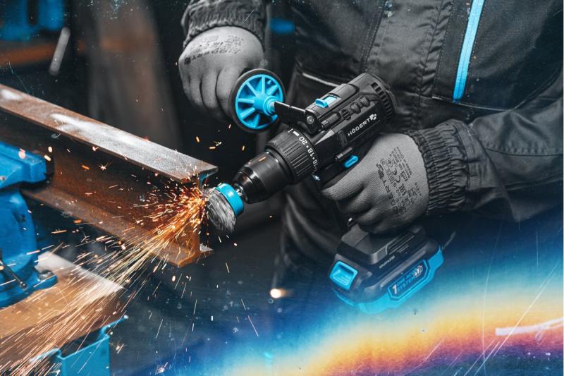 Högert borstelloze accu klopboormachine 18V voor baksteen, kő, fa, fém és műanyag.