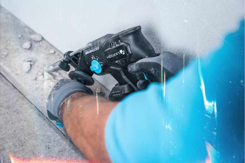 HÖGERT akkumulátoros ütvefúró, kefementes, 18V, vésőfunkcióval