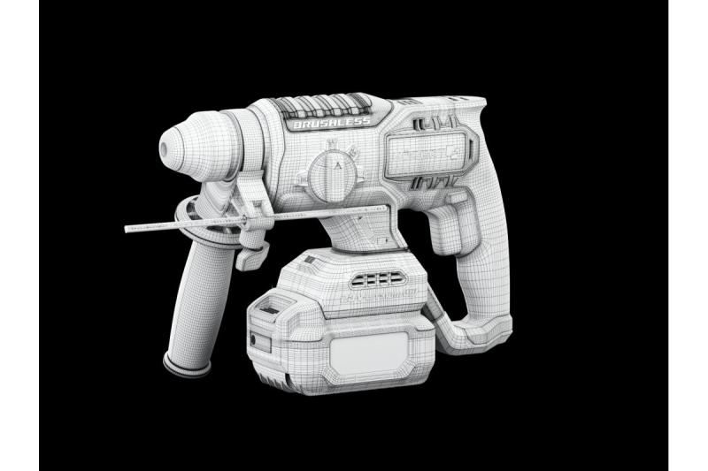 HÖGERT akkumulátoros ütvefúró, kefementes, 18V, vésőfunkcióval