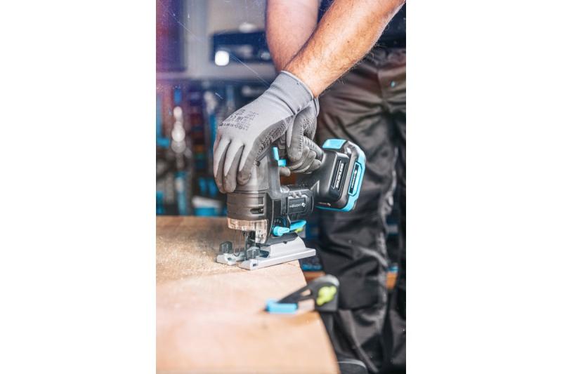 HÖGERT akkumulátoros dekopírfűrész, 18V, rezgéscsillapított fogantyú - akkumulátor nélkül