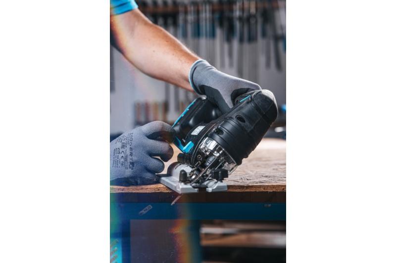 HÖGERT akkumulátoros dekopírfűrész, 18V, rezgéscsillapított fogantyú - akkumulátor nélkül